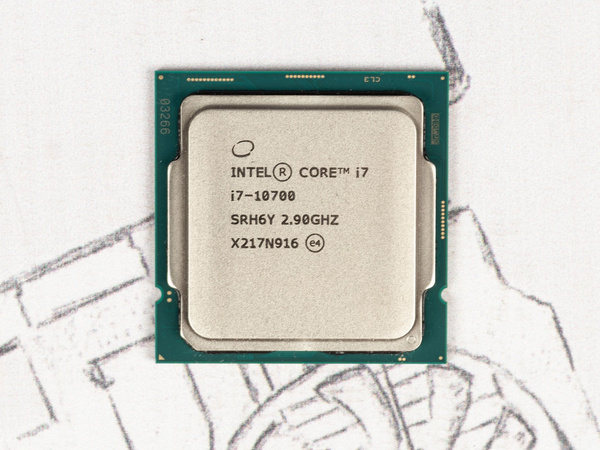 Процессор Intel Core i7 10-го поколения, OEM (без кулера), 8 яд., 2.9 ...