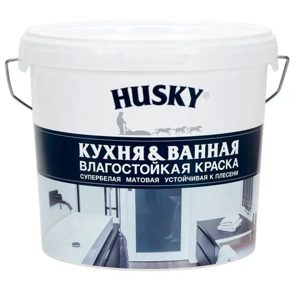 Краска Altero Stroy для кухонь и ванных комнат Husky 5 л Alte ...