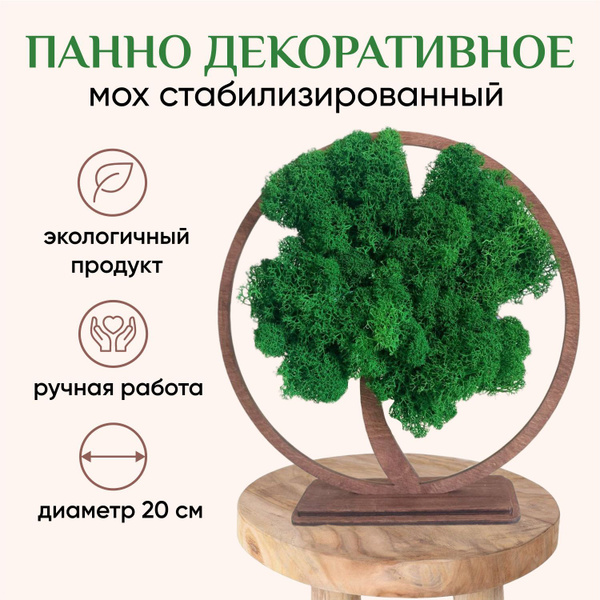 Панно Картина из стабилизированного мха "Дерево жизни" / Живая картина ...