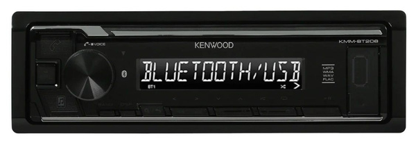 Автомагнитола Kenwood KMM-BT208 типоразмер 1DIN максимальная мощность ...
