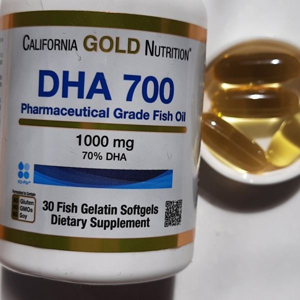 Омега 3 1000мг, California Gold Nutrition DHA 700 Fish Oil, 30 капсул ...