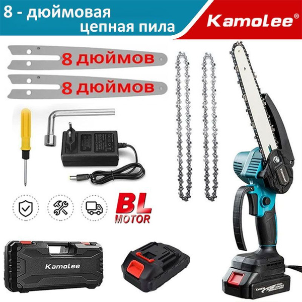 Инструменты Kamolee 24V 8 - дюймовая бесщеточная цепная пила 2000W ...