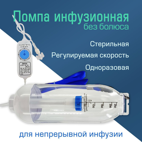 Помпа инфузионная НАТАНА 275 мл., регулируемая скорость до 35 мл/час ...