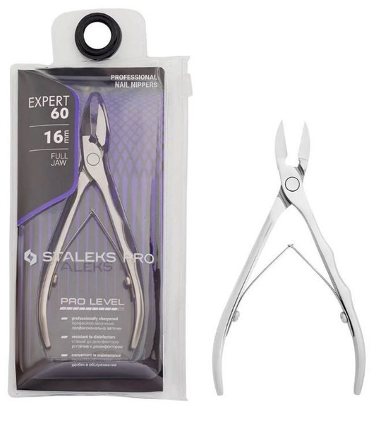 Кусачки профессиональные для ногтей EXPERT 60 16 мм Full Jaw Staleks ...