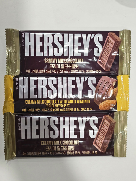 Набор шоколадных батончиков Hershey's 3 шт х 40 гр США - купить с ...