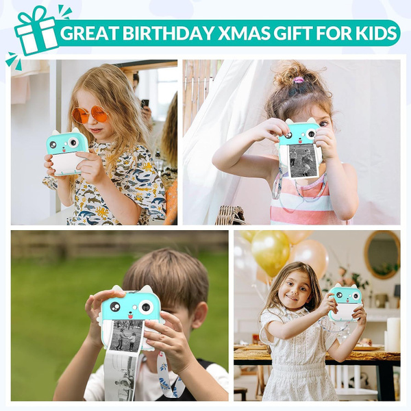 Цифровая камера мгновенной печати Kids Camera, мини-принтер, Мгновенная ...