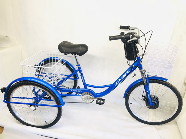IZH-BIKE Электровелосипед трехколесный трицикл взрослый грузовой с ...