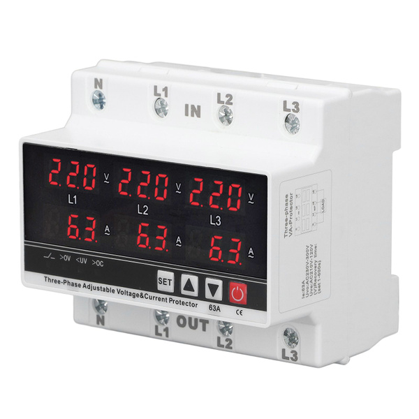 3-фазный вольтметр-амперметр - купить по выгодной цене в интернет ...