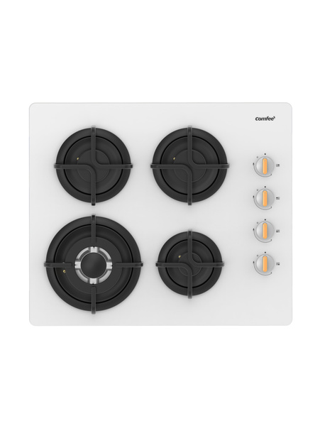 Газовая варочная панель Comfee CGH612GW, белый, 4 конфорки, WOK ...