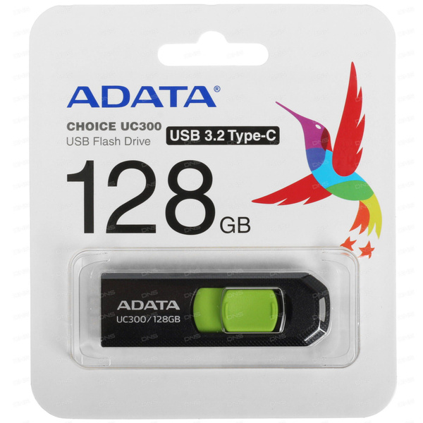 USB-флеш-накопитель ADATA Память OTG USB Flash 128 ГБ UC300 ACHO-UC300 ...
