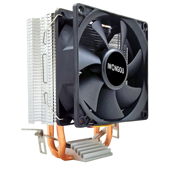 Кулер 2011 v3 2 тепловые трубки охлаждения процессора IWONGOU RGB 90 мм ...