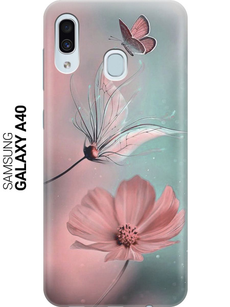 Силиконовый чехол на Samsung Galaxy A40 / Самсунг А40 с принтом ...