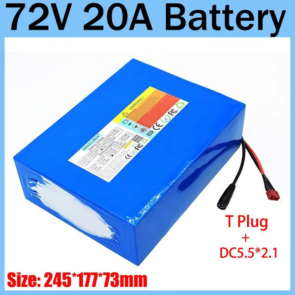 Литиевый аккумулятор 72V 20A 21700 20S4P со встроенной 40A ...