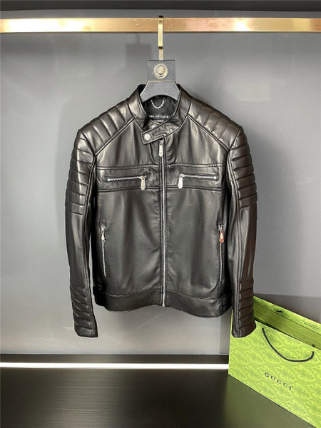 Куртка кожаная PHILIPP PLEIN - купить с доставкой по выгодным ценам в ...