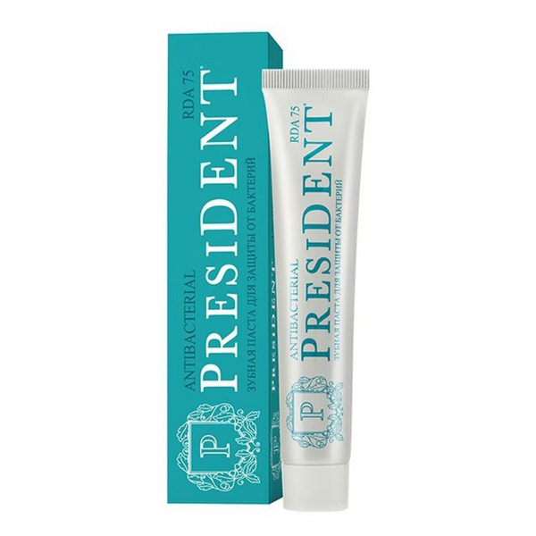 Зубная паста President Antibacterial 75 г - купить с доставкой по ...