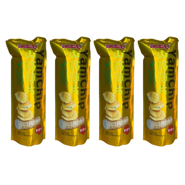 Чипсы из батата YamChip со вкусом зеленого лука 90 г, 4 шт - купить с ...
