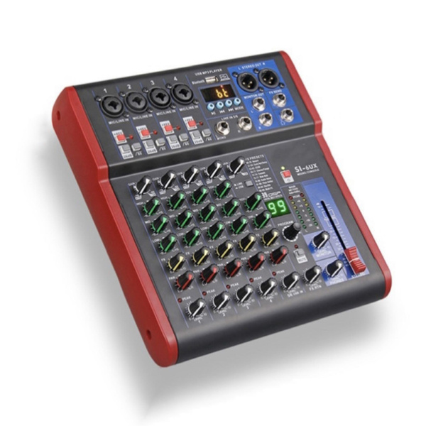 Микшерный пульт - 6 каналов FX + USB + bluetooth - купить с доставкой ...