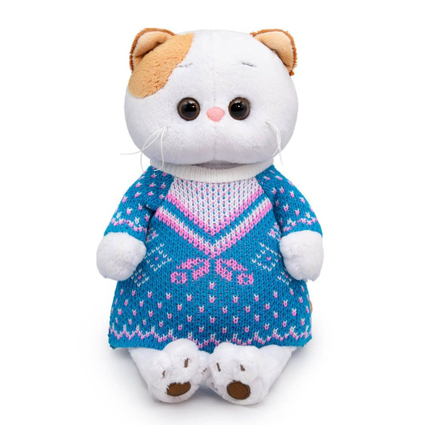 Мягкая игрушка Буди Баса Budi Basa Кошечка Ли-Ли в бирюзовом свитере ...