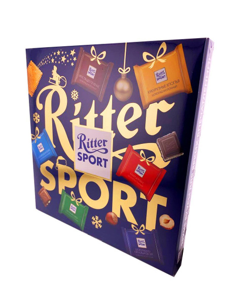 Набор шоколада Ritter Sport Яркое ассорти, 200 г - купить с доставкой ...