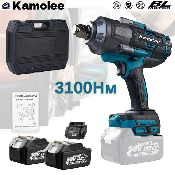 Kamolee 3100 Нм, 3/4 дюйма, Бесщеточный ударный ...
