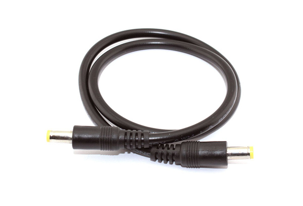 Кабель DC 5.5x2.5 18 AWG папа-папа 0,5 м с прямым штекером - купить с ...