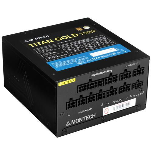 Блок питания Montech TITAN GOLD 750 TIS0123 купить на OZON по низкой ...