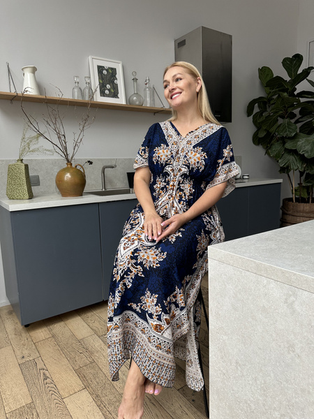 Платье сарафан женский домашний больших размеров SAI SAI с орнаментом ...