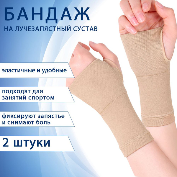 Бандаж на лучезапястный сустав ортопедический.Фиксатор суставов при ...