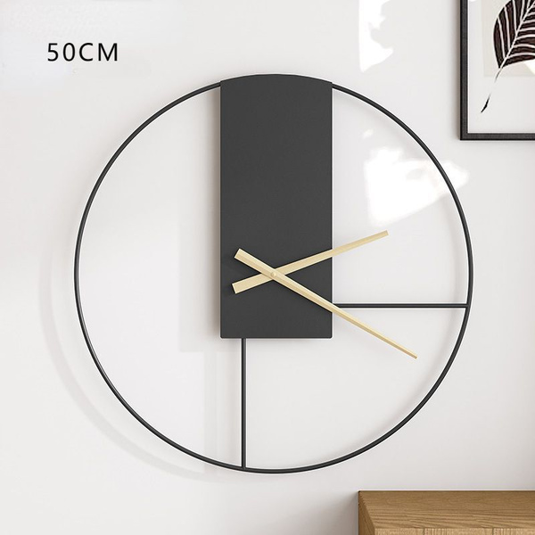 Модные домашние часы, металл и дерево, 50cm,черный - купить по низкой ...