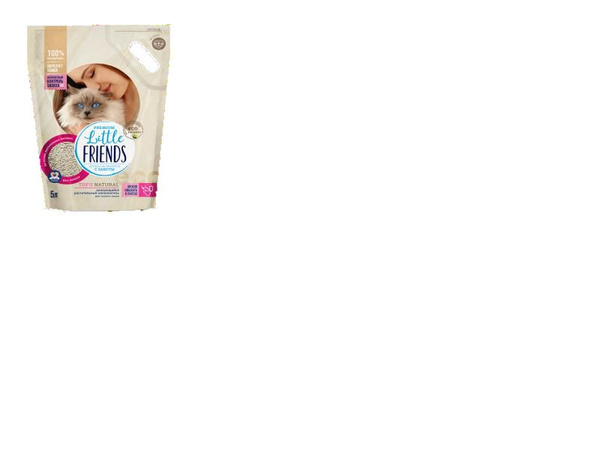 Комкующийся наполнитель Little Friends TOFU Natural п/м пакет 2,5кг ...