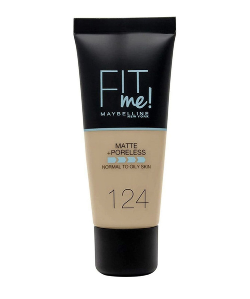 Мейбелин / Maybelline - Тональный крем Fit me Matte+Poreless тон 124 ...