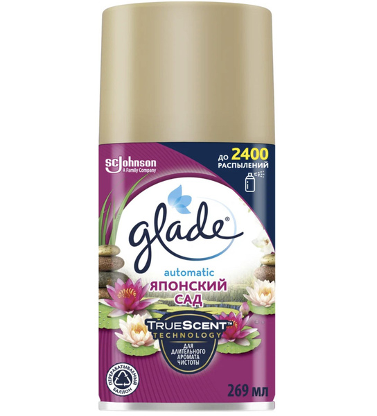 Глейд / Glade Automatic Японский сад - Сменный баллон, 269 мл - купить ...