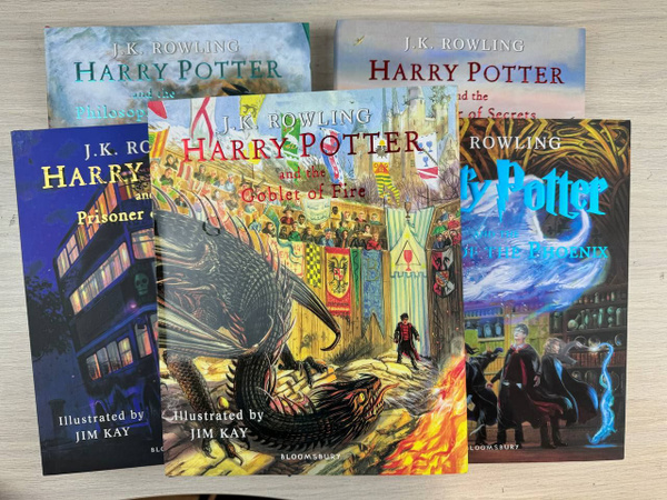 Harry Potter набор 5 книг на английском языке суперобложка illustrated ...