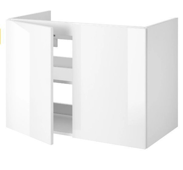 Шкаф тумба под раковину для ванной IKEA FISKAN ФИСКОН, 80x40x60 см ...