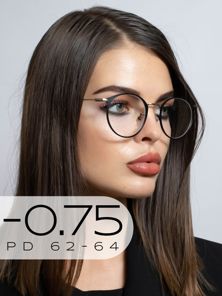 Очки для зрения -0,75 / Женские корригирующие очки для дали с диоптрией ...