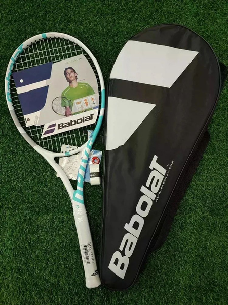 Усовершенствованная теннисная ракетка BABOLAT с бело-зеленой строчкой ...