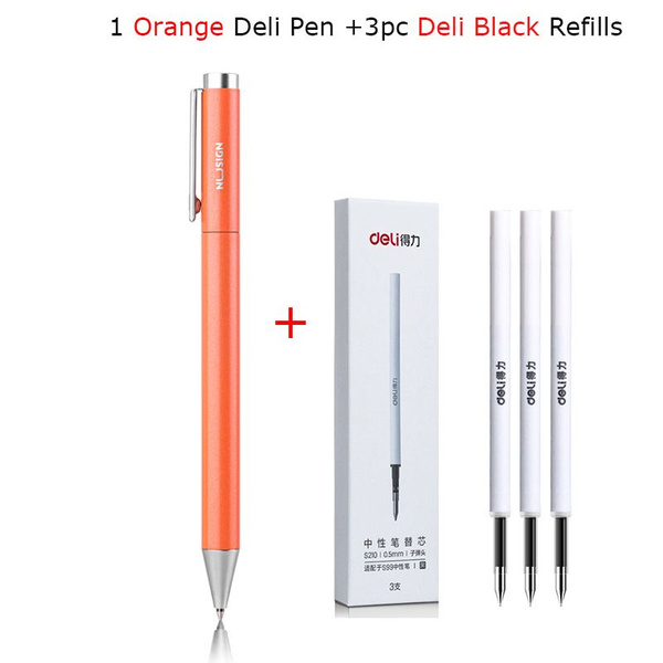 металлическая гелевая ручка xiaomi deli, шариковая caneta, - купить с ...
