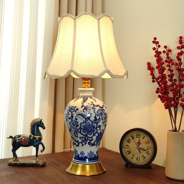 Китайская керамическая настольная лампа, 50*30 см - купить с доставкой ...