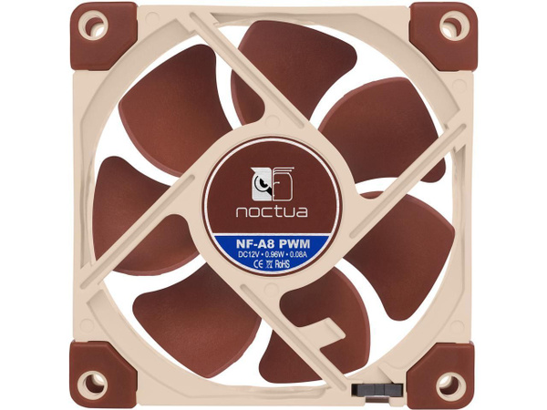 Noctua NF-A8 PWM, бесшумный вентилятор премиум-класса, 4-контактный (80 ...