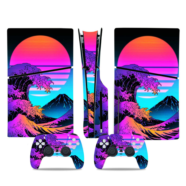 Полный набор наклеек для консоли PS5 Slim Disc Edition (новый дизайн ...