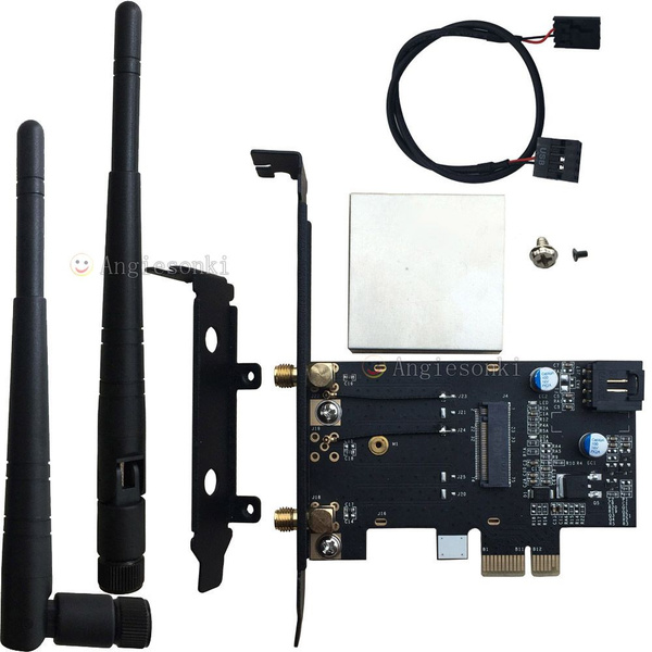 Wi-Fi-адаптер Беспроводная карта M.2/NGFF к PCI-e 1X Настольный ...
