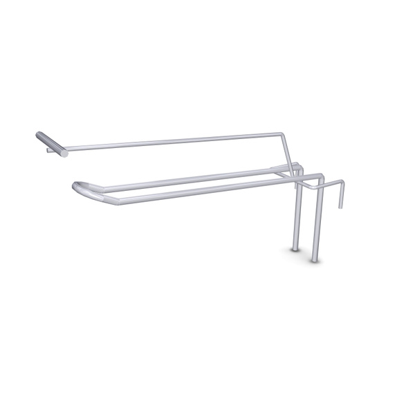 Крючок на решетку двойной с ценникодержателем Торгстойка, длина 150 мм ...