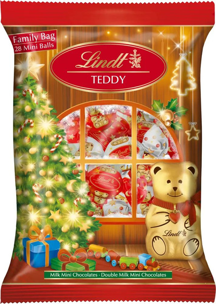 LIndt mini TEDDY мини-шарики из молочного шоколада, конфеты 28 шт 145 ...