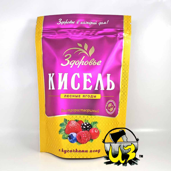Кисель быстрого приготовления 'Здоровье' Лесные ягоды с кусочками ...