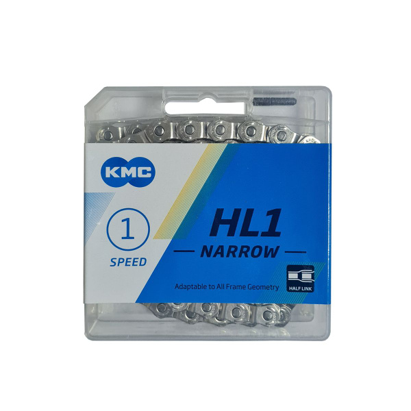 Цепь для велосипеда KMC HL1, Half-Link, 1 скорость, серебряный - купить ...