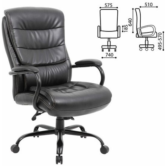 Кресло руководителя PREMIUM Heavy Duty HD-004, НАГРУЗКА до 200 кг ...
