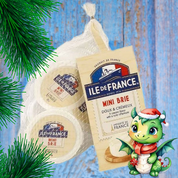 Мягкий сыр Бонгрэн Мини бри иль де Франс сетка 525г Mini Brie Cheese Ile De France 125гр 