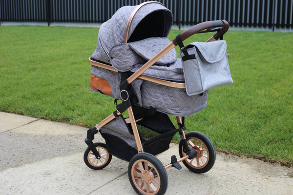 Характеристики Коляска детская 3в1 Ining Baby V10 трансформер, серая ...