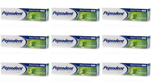 Pepsodent Зубная паста комплекс 8 трав, 120 гр, 9 штук. - купить с ...