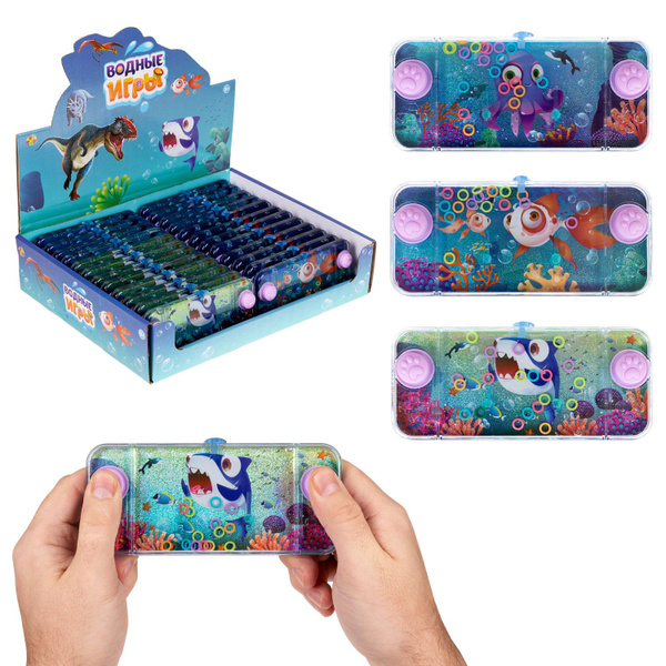 Водный тетрис детский с колечками 1TOY Игрушка антистресс морские ...